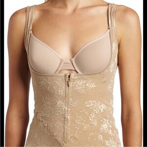 Flexees Nude Beige Firm Control Wear Your Own Bra Torsette Shapewear